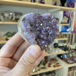 Druse d'Améthyste en Coeur