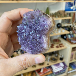 Druse d'Améthyste en Coeur