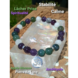 Bracelet Boules 3 Pierres