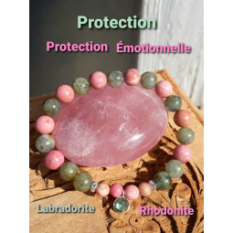 Bracelet Rhodonite & Labradorite