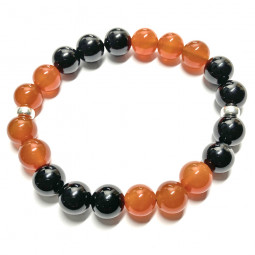 Bracelet en Cornaline & Onyx