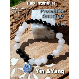 Bracelet en Jade & Onyx