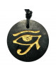 Pendentif en Shungite Avec Oeil d'Horus