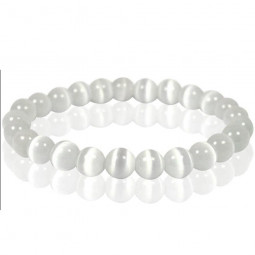 Bracelet Boules en Sélénite