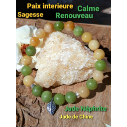 Bracelet en Jade Néphrite & Jade de Chine