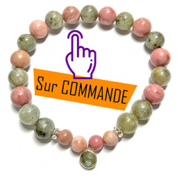 Bracelet Rhodonite & Labradorite