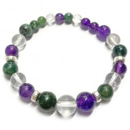 Bracelet Boules 3 Pierres