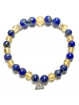 Bracelet en Lapis-Lazuli & Citrine