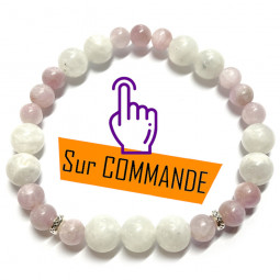 Bracelet en Kunzite & Pierre de Lune