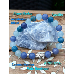 Bracelet Boules 3 Pierres