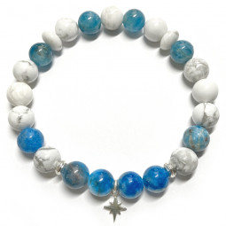 Bracelet Apatite & Howlite