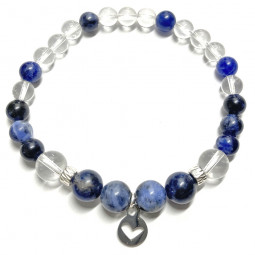 Bracelet Sodalite & Cristal de Roche