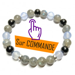 Bracelet Boules 3 Pierres.