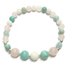 Bracelet Boules 3 Pierres