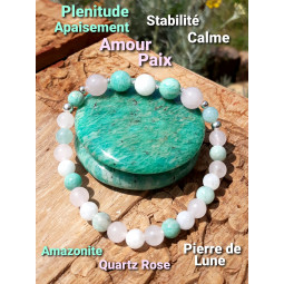 Bracelet Boules 3 Pierres