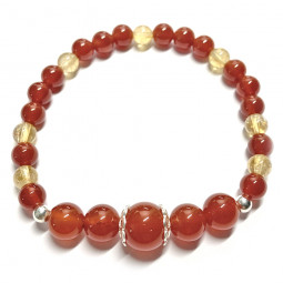 Bracelet en Cornaline & Citrine