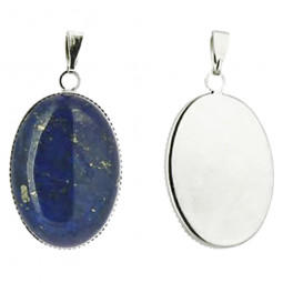 Pendentif Cabochon en Lapis-Lazuli