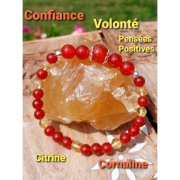 Bracelet en Cornaline & Citrine