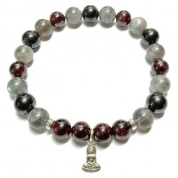 Bracelet Boules 3 Pierres.