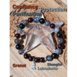 Bracelet Boules 3 Pierres.