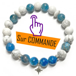 Bracelet Apatite & Howlite