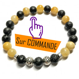 BraceletJ Jade & Basalte