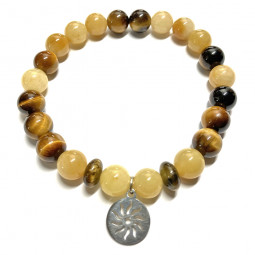 Bracelet en Jade & Oeil de Tigre