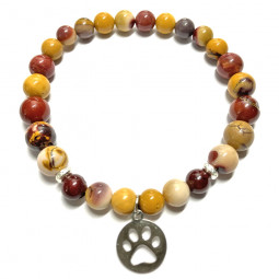 Bracelet en Jaspe Mokaïte