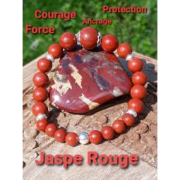 Bracelet en Jaspe Rouge