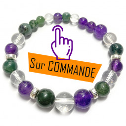 Bracelet Boules 3 Pierres