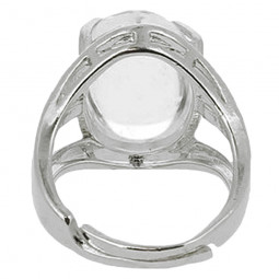 Bague Ovale en Cristal de Roche