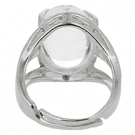 Bague Ovale en Cristal de Roche
