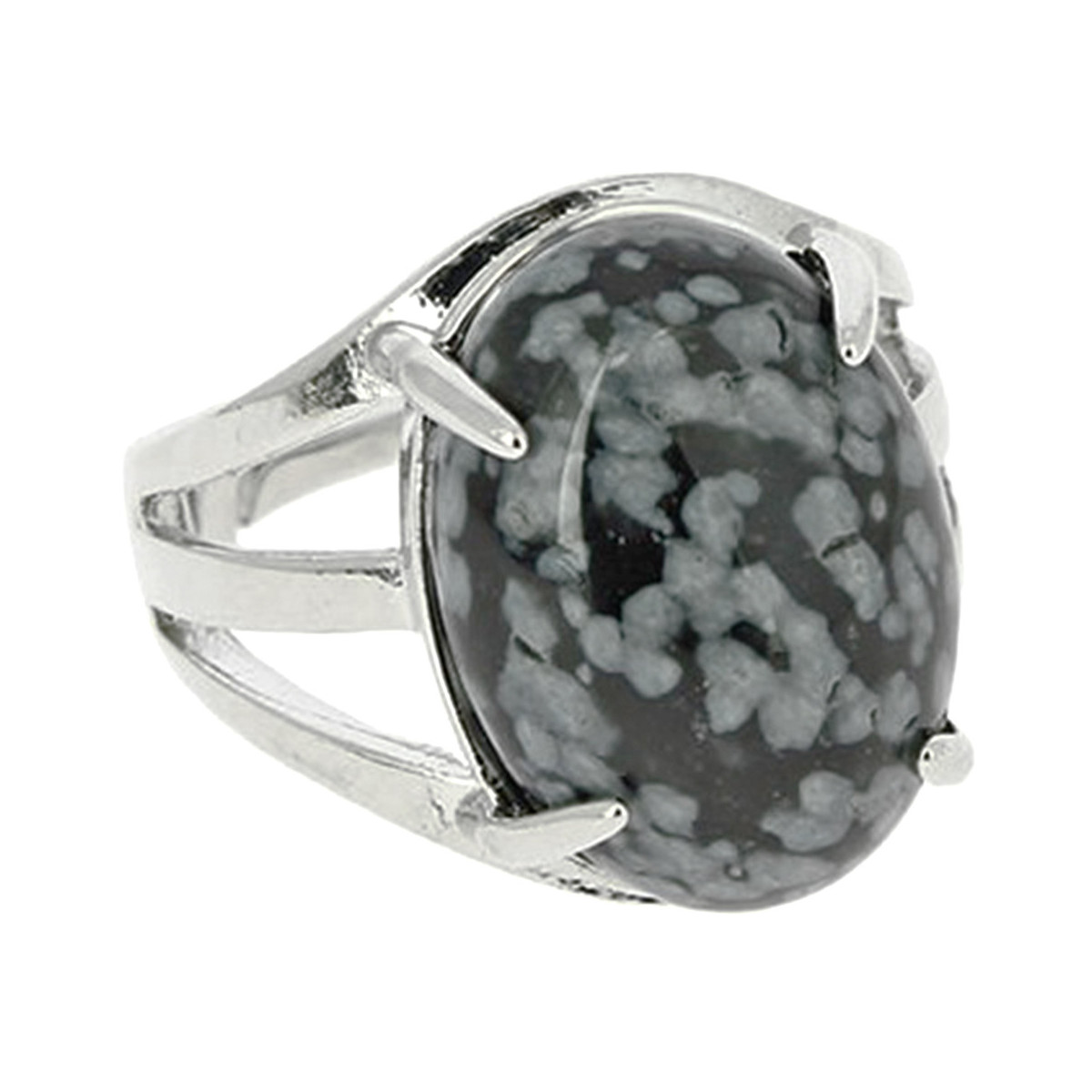 Bague en Obsidienne Neige