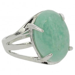 Bague en Amazonite Vibrations Cristallines