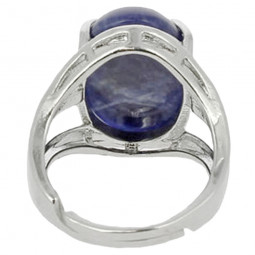 Bague Ovale en Sodalite