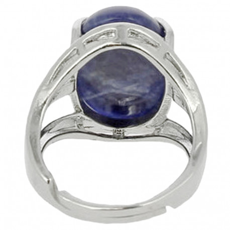Bague Ovale en Sodalite