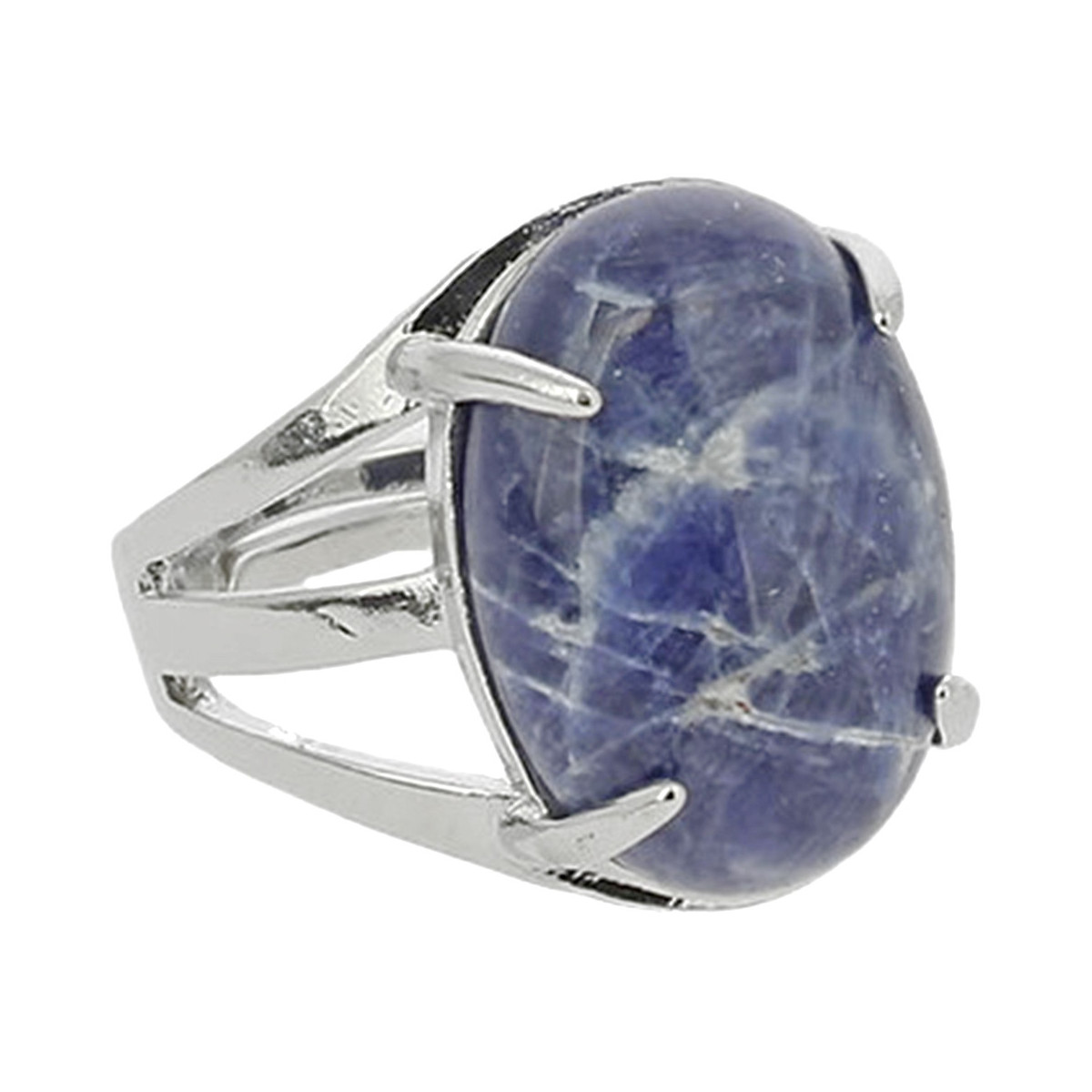Bague Ovale en Sodalite