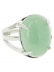 Bague Ovale en Aventurine Verte
