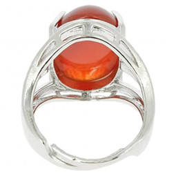 Bague Ovale en Cornaline
