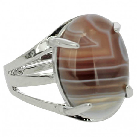 Bague Métal en Agate