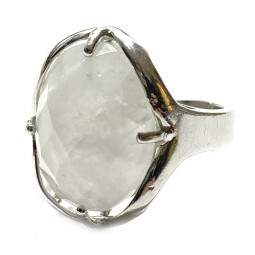 Bague en Pierre de Lune Facettée