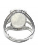 Bague Ovale en Pierre de Lune Blanche