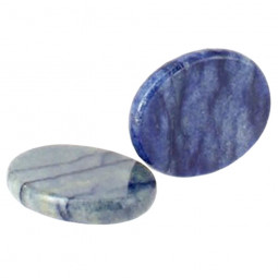 Galet Chakra d'Aventurine Bleue