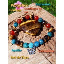 Bracelet Boules 3 Pierres