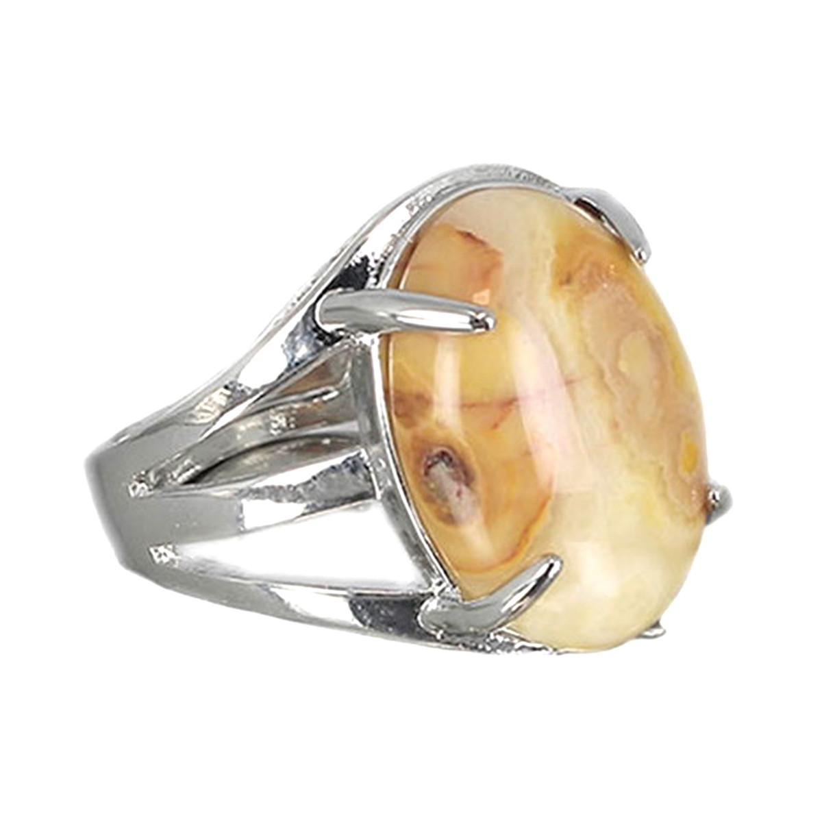 Bague Métal en Agate Crazy Lace