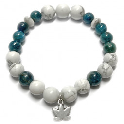 Bracelet Apatite & Howlite