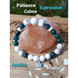 Bracelet Apatite & Howlite