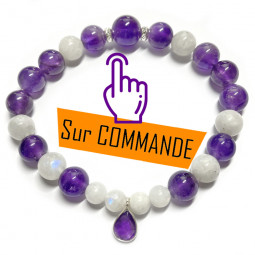 Bracelet Pierre de Lune & Améthyste