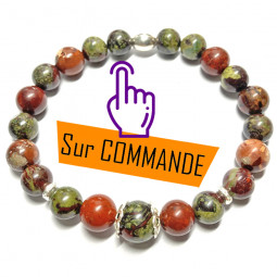 Bracelet en Jaspe Breschia & Dragon Stone