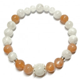 Bracelet en Pierre de Soleil & Pierre de Lune
